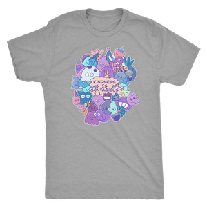 Kindness is Contagious Kawaii Doodle T-shirt  - Gemmed Firefly