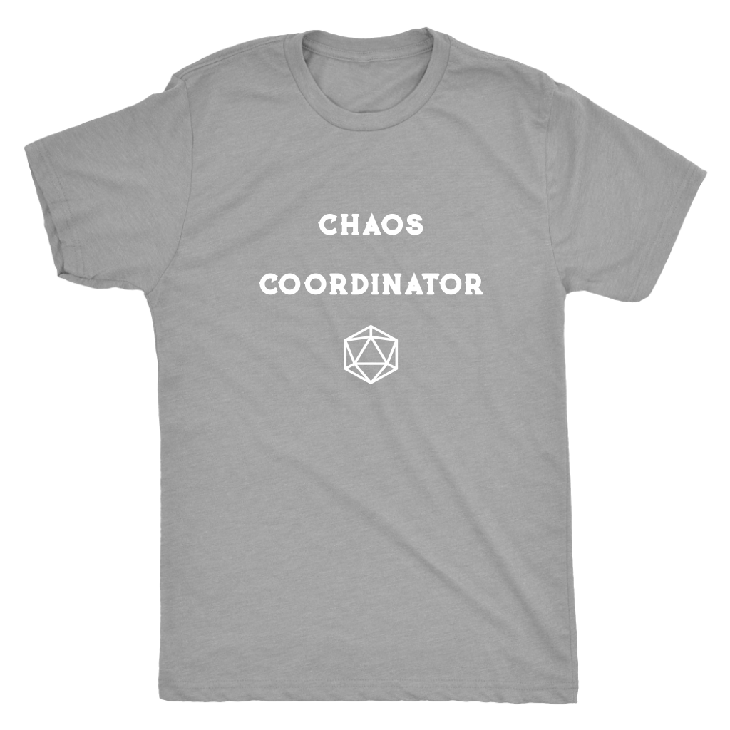 DM Chaos Coordinator D20 T-shirt  - Gemmed Firefly
