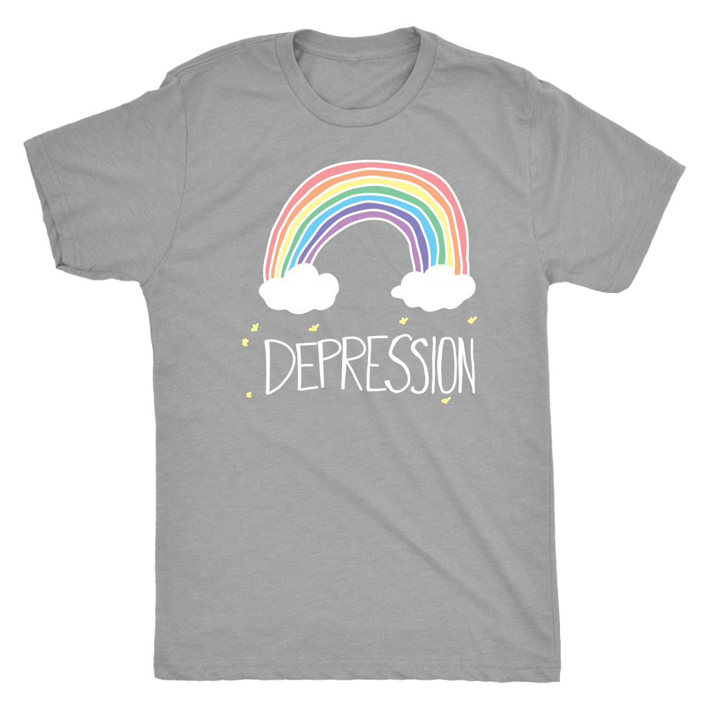 Depression Rainbow Shirt T-shirt  - Gemmed Firefly