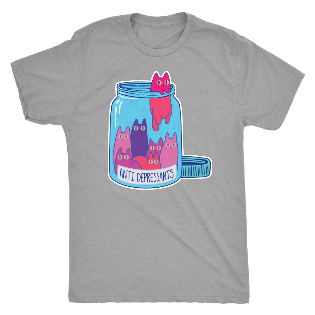 Anti-Depressants Bottle T-shirt  - Gemmed Firefly