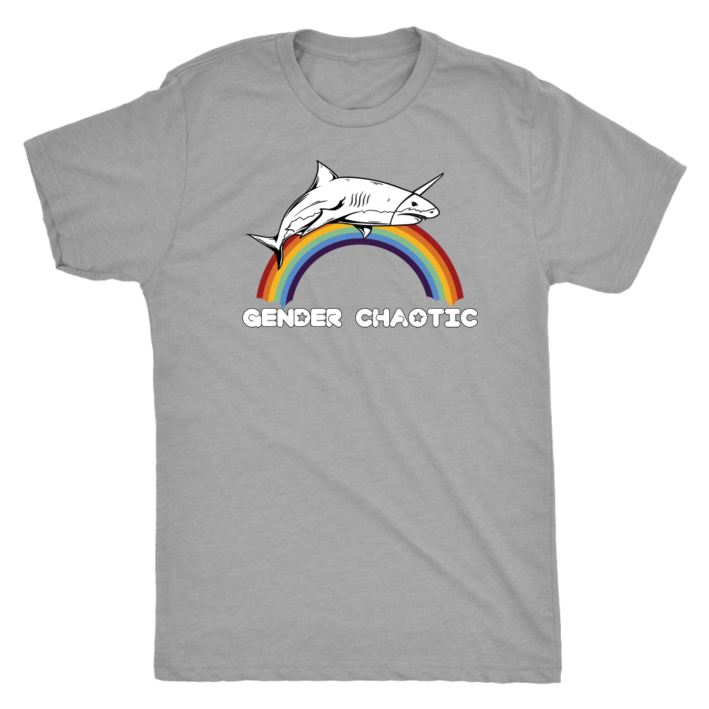 Gender Chaotic Shark T-shirt  - Gemmed Firefly
