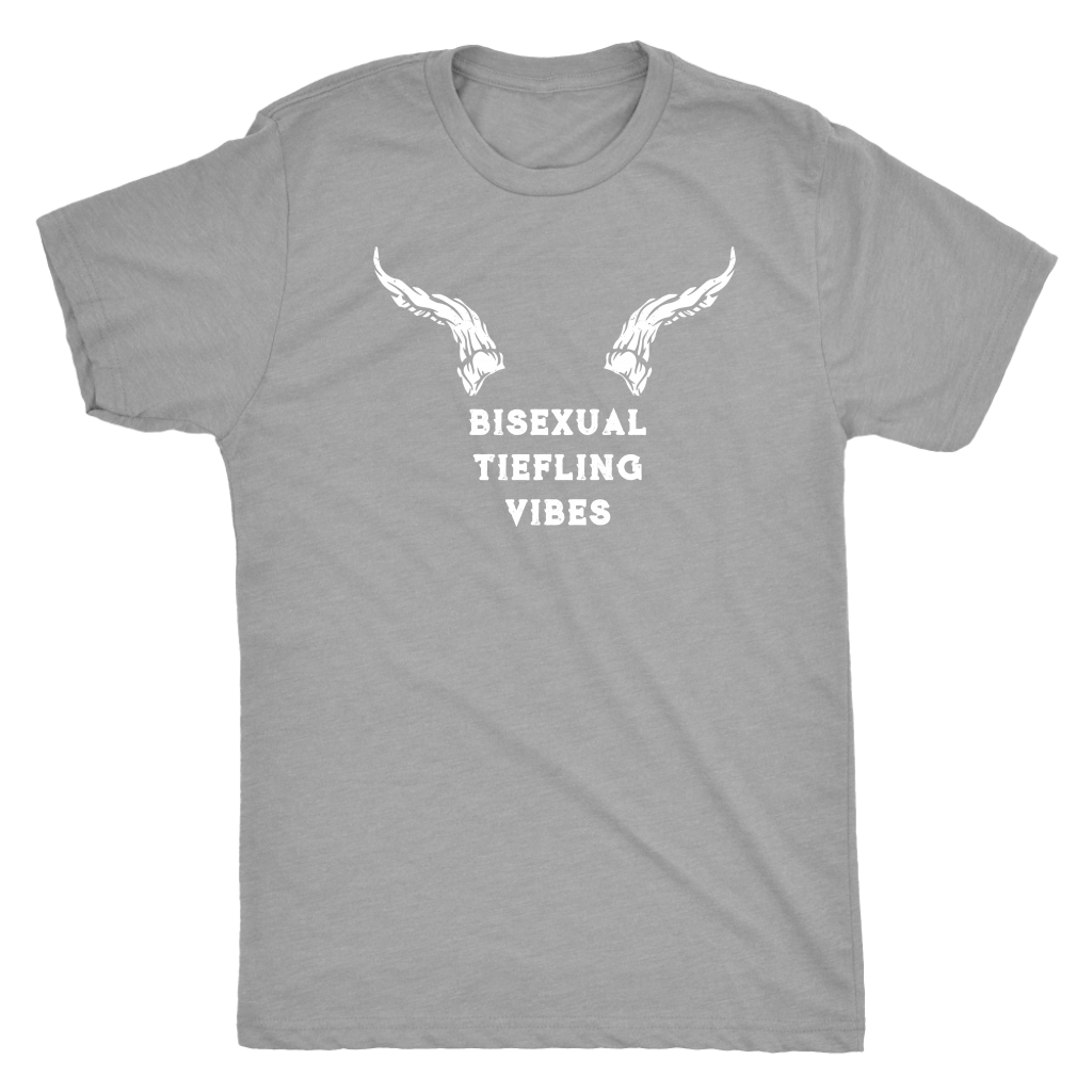 Bisexual Tiefling Vibes T-shirt  - Gemmed Firefly