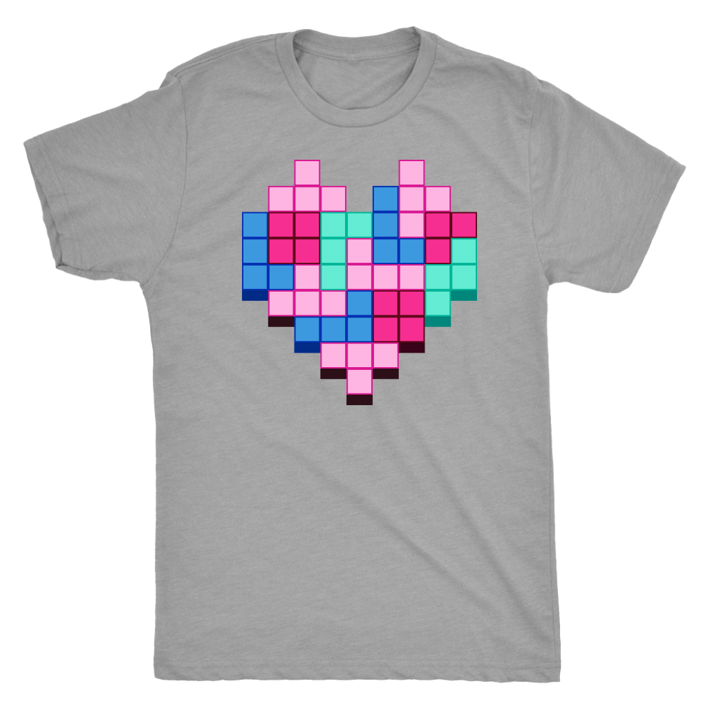 Candy Block Love Heart T-shirt  - Gemmed Firefly