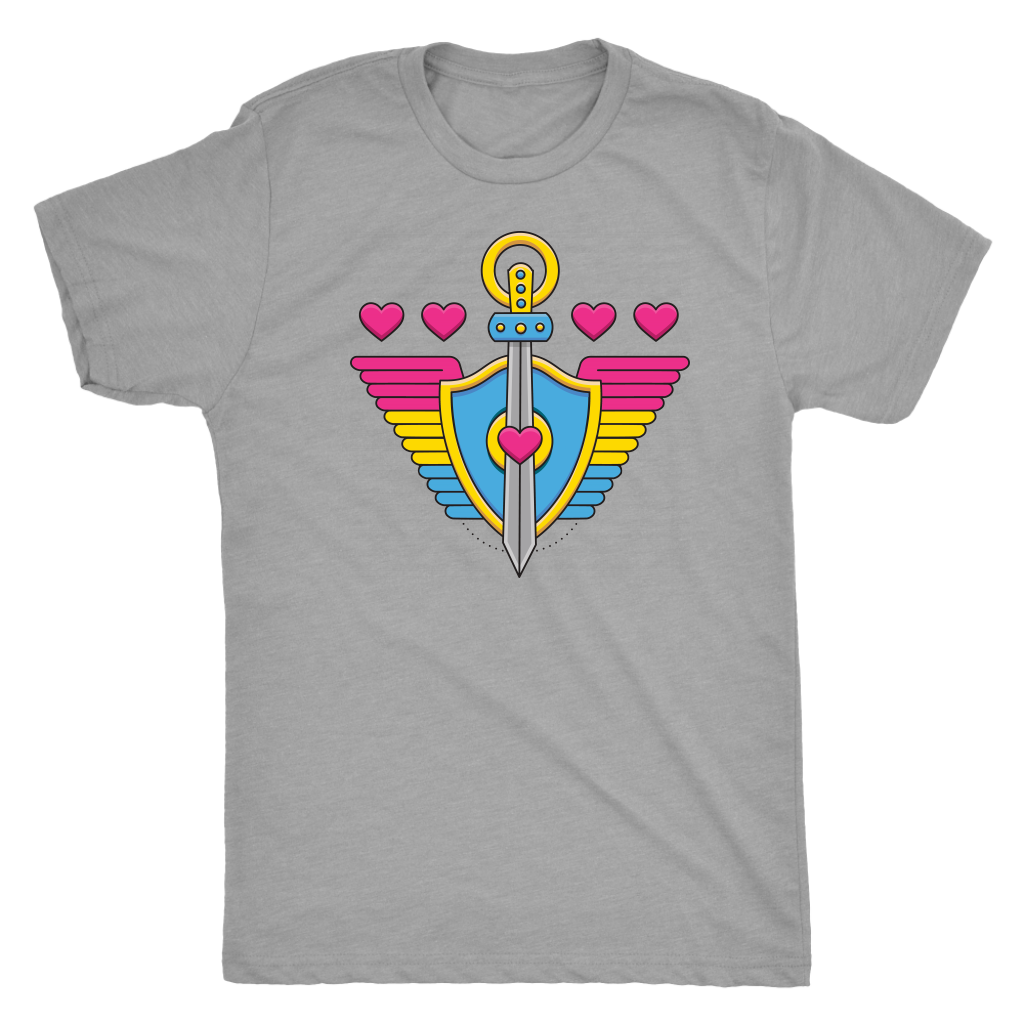Pansexual Paladin (Badge Only) T-shirt  - Gemmed Firefly