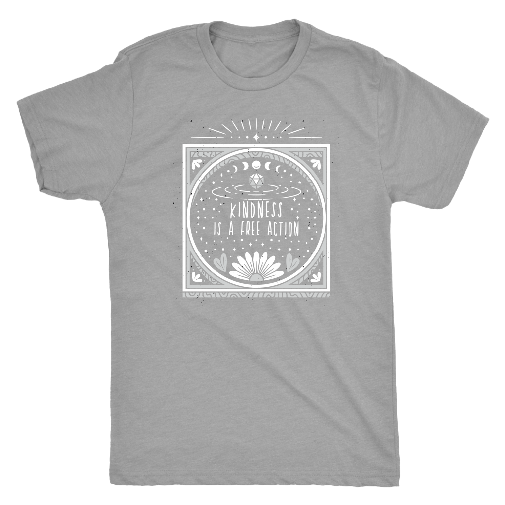 Kindness is a Free Action T-shirt  - Gemmed Firefly