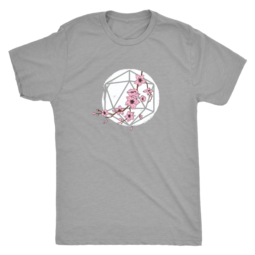 D20 Cherry Blossom T-shirt  - Gemmed Firefly