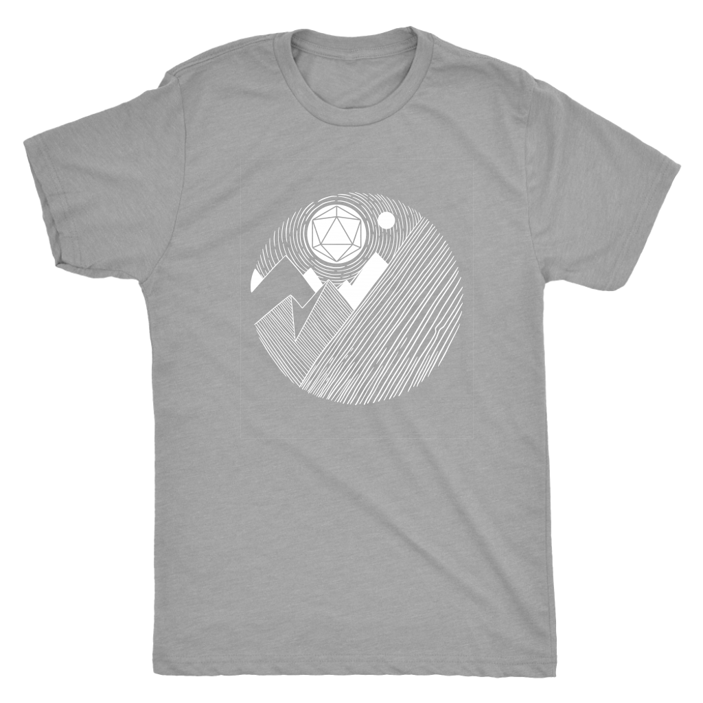 D20 Mountains Majesty T-shirt  - Gemmed Firefly
