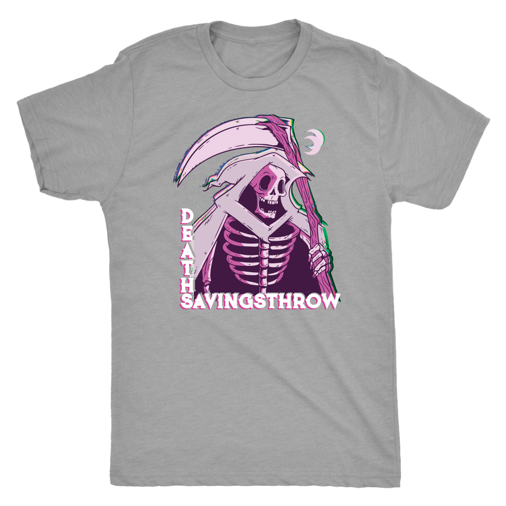 Death Save Glitch Reaper T-shirt  - Gemmed Firefly