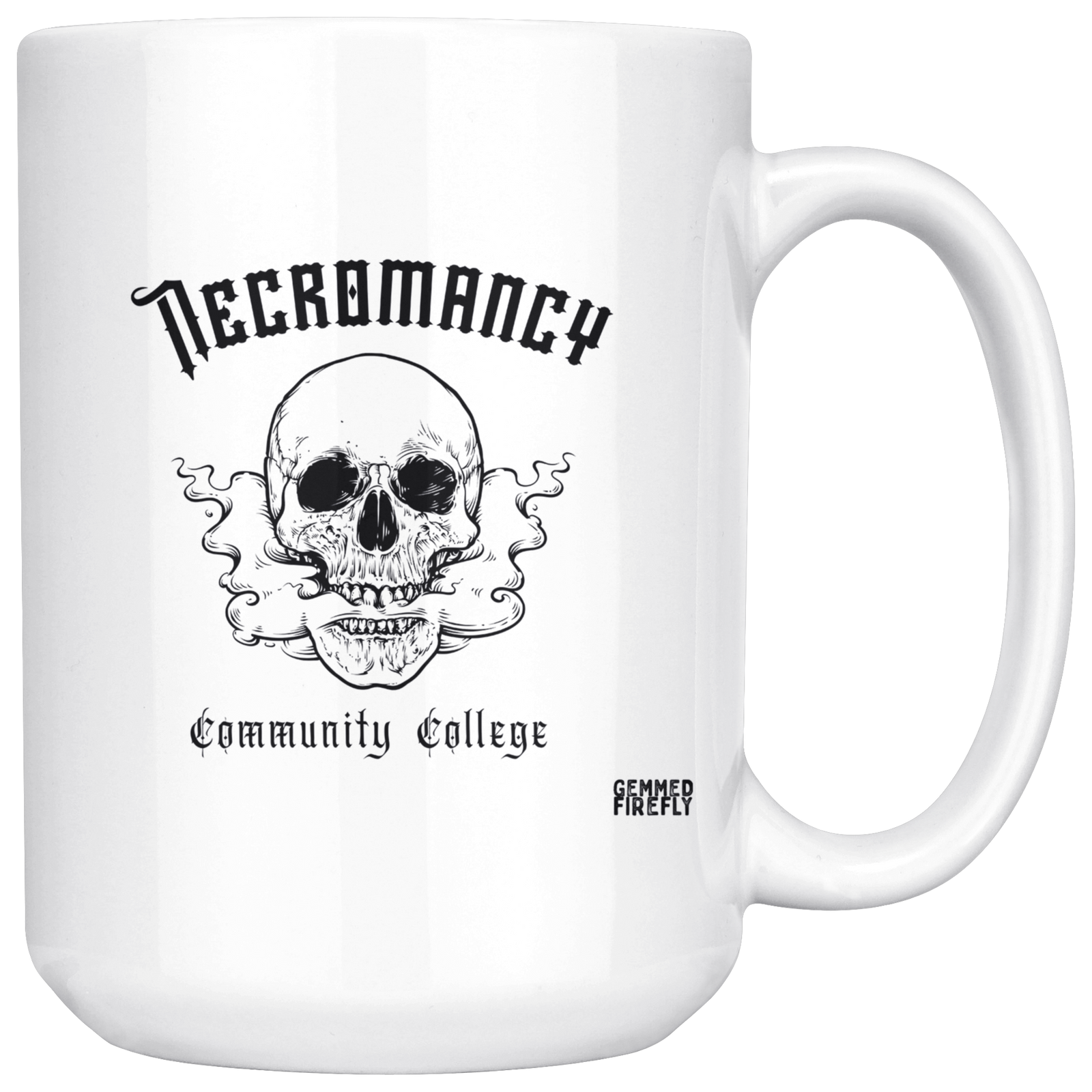 Necromancy Community College Mug Drinkware  - Gemmed Firefly