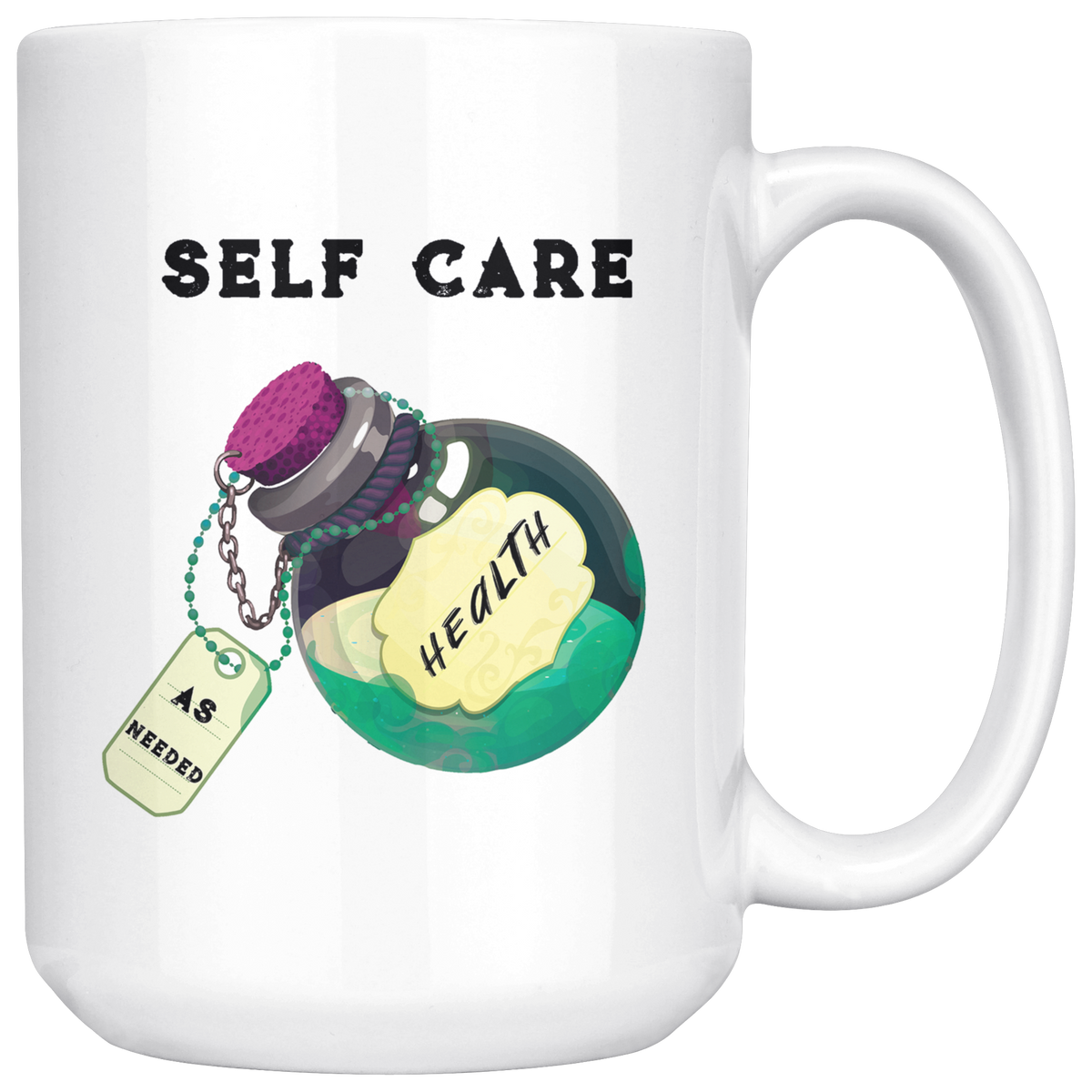 Self Care Health Potion Mug Drinkware  - Gemmed Firefly