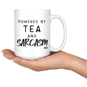 Powered by Tea and Sarcasm Mug Drinkware  - Gemmed Firefly