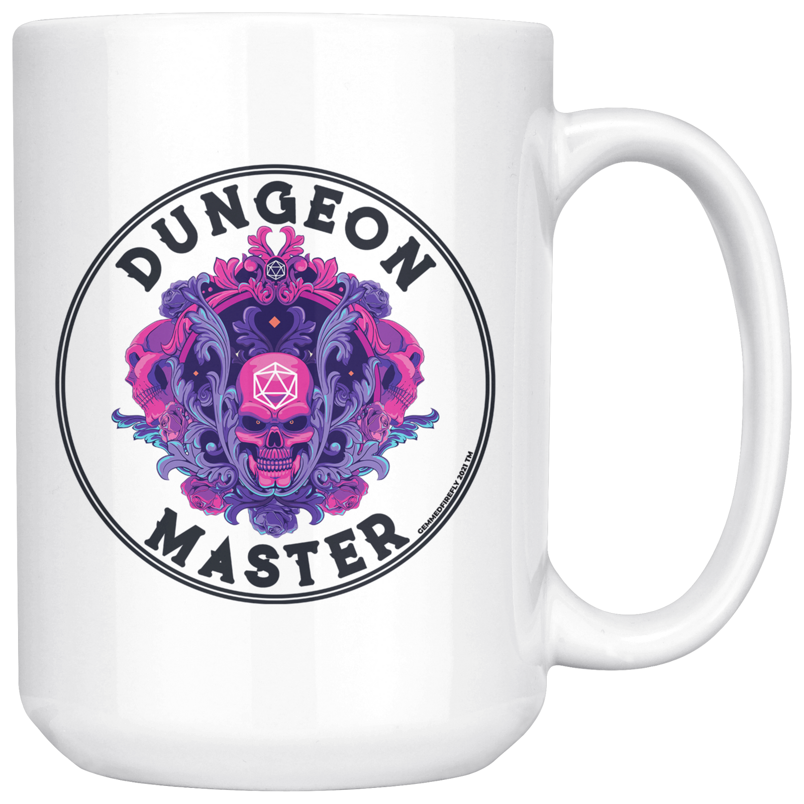 Dungeon Master Skull Mug Drinkware  - Gemmed Firefly