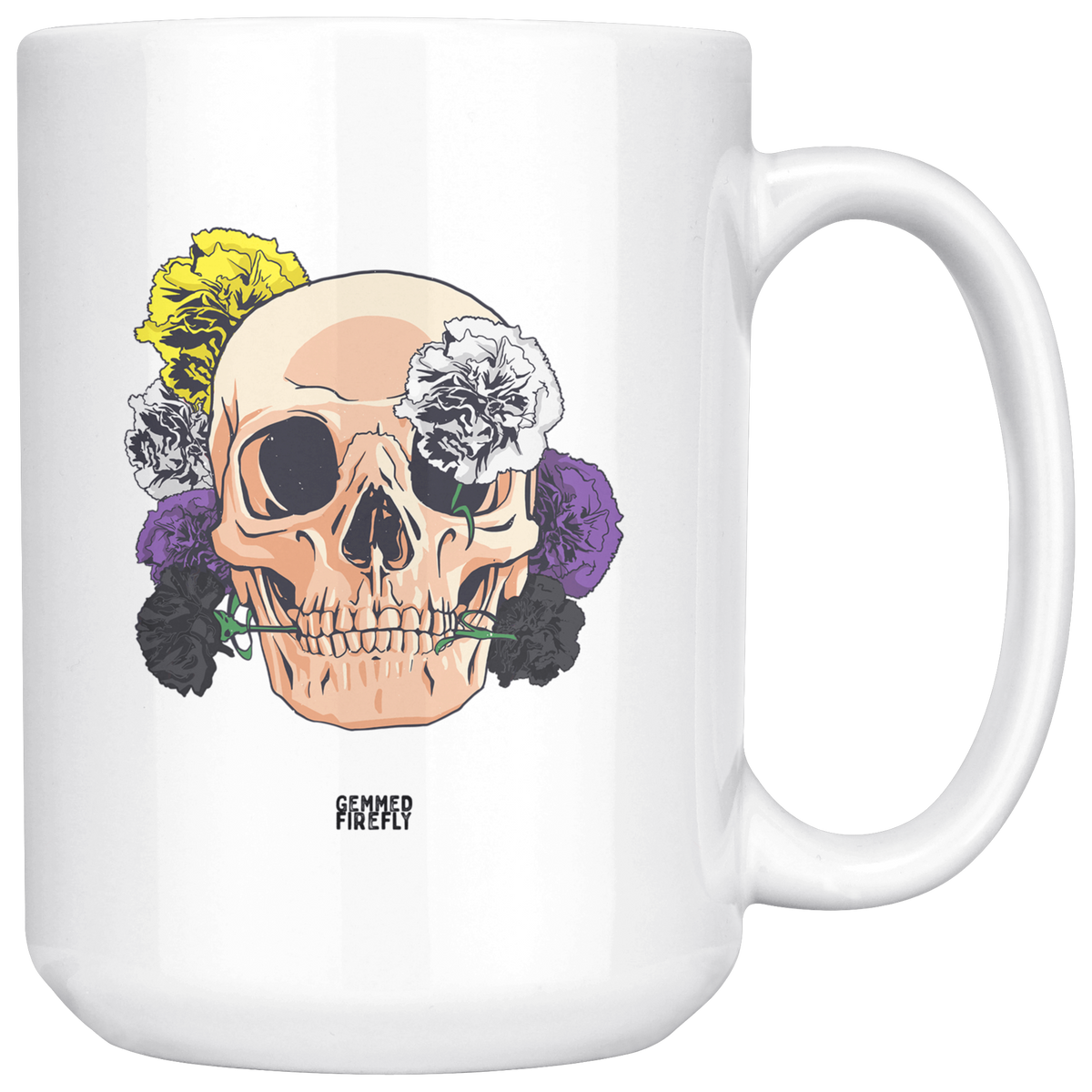 Nonbinary Necromancy Mug Drinkware  - Gemmed Firefly