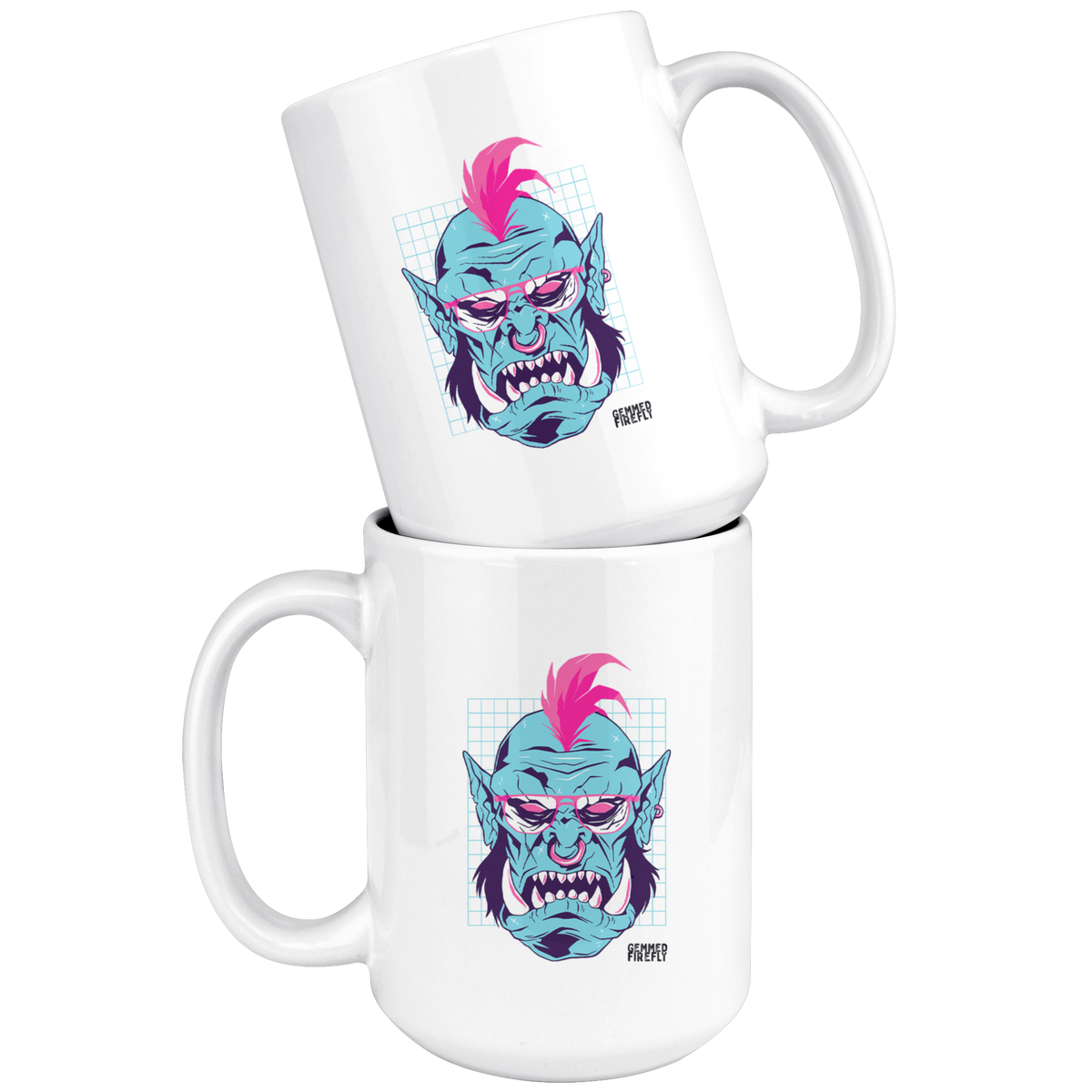 Vapor Orc Captain Mug Drinkware  - Gemmed Firefly