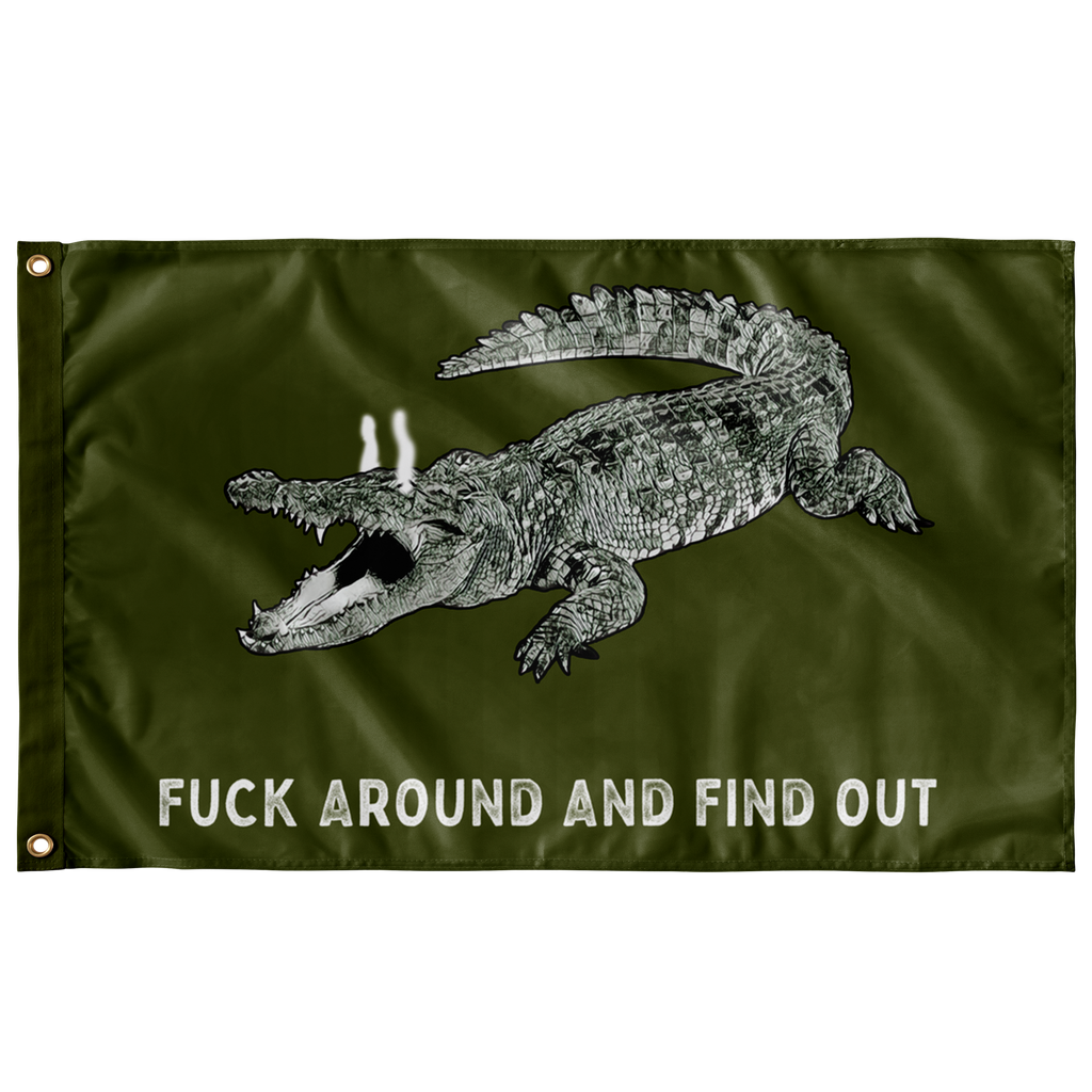 Trans Fuck Around and Find Out Gator Rage LGBT Flag