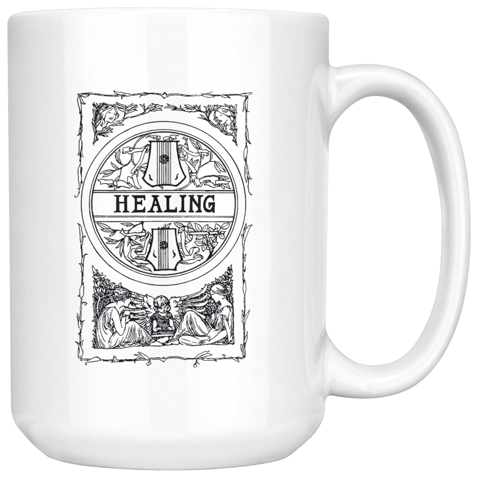 18th Century Healing Seal Charm Mug Drinkware  - Gemmed Firefly