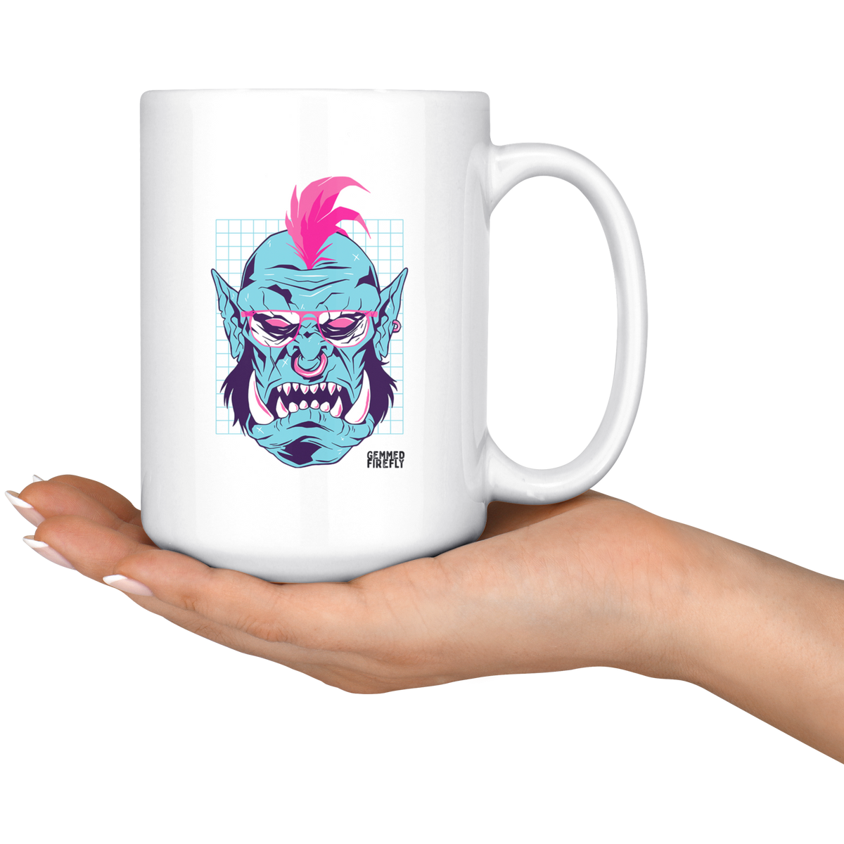 Vapor Orc Captain Mug Drinkware  - Gemmed Firefly
