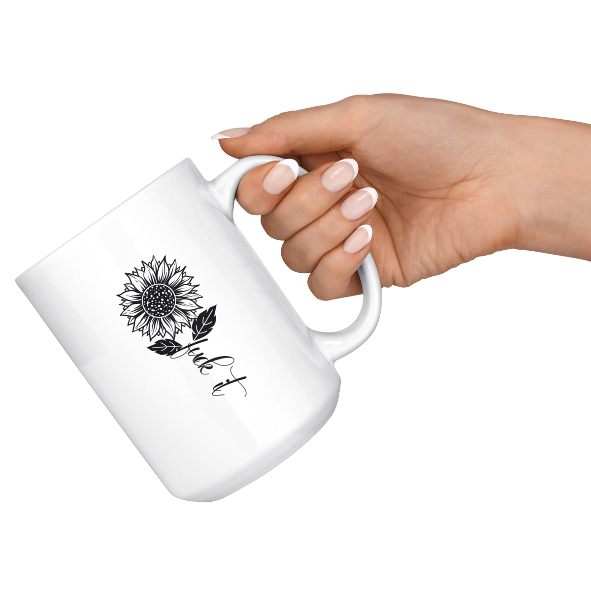 Sunflower Fuck It Mug Drinkware  - Gemmed Firefly