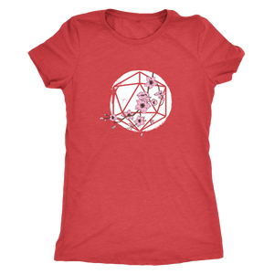 D20 Cherry Blossom T-shirt  - Gemmed Firefly