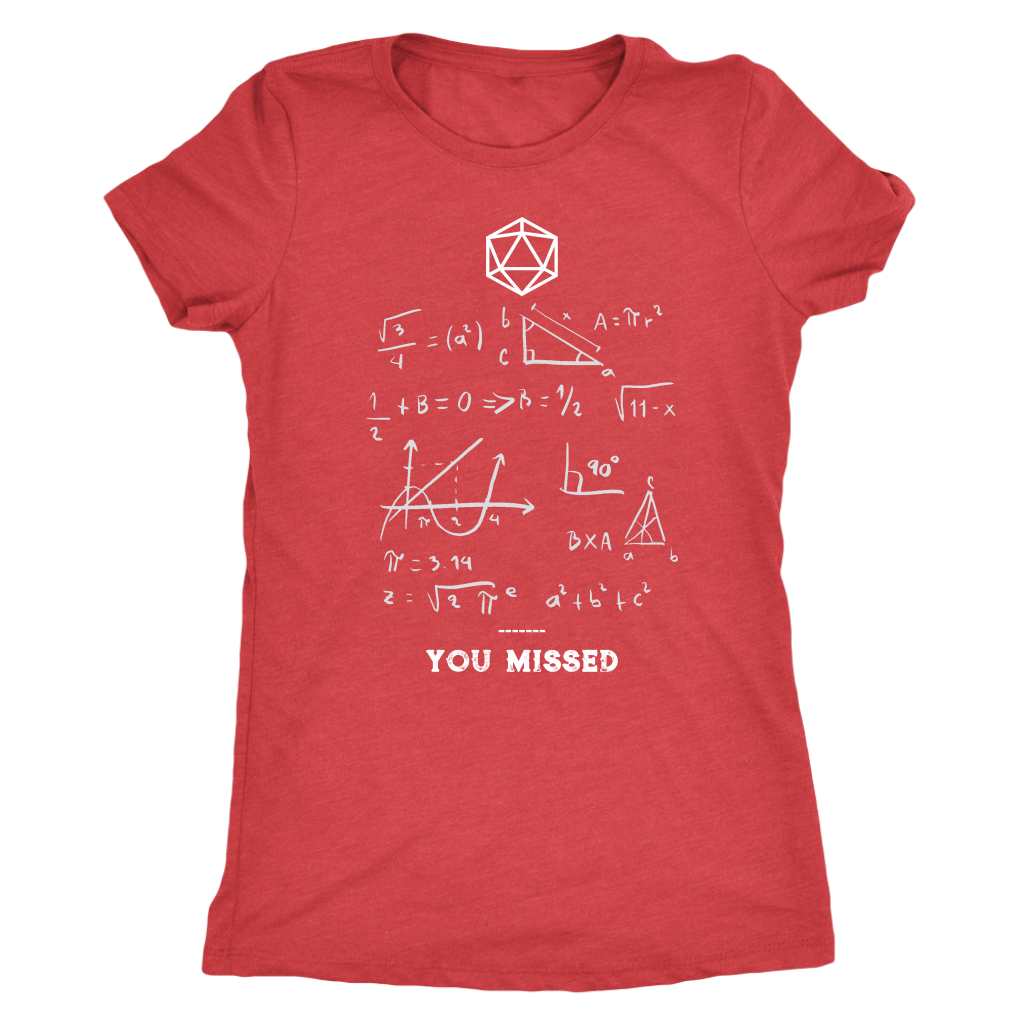 Dungeon Math T-shirt  - Gemmed Firefly