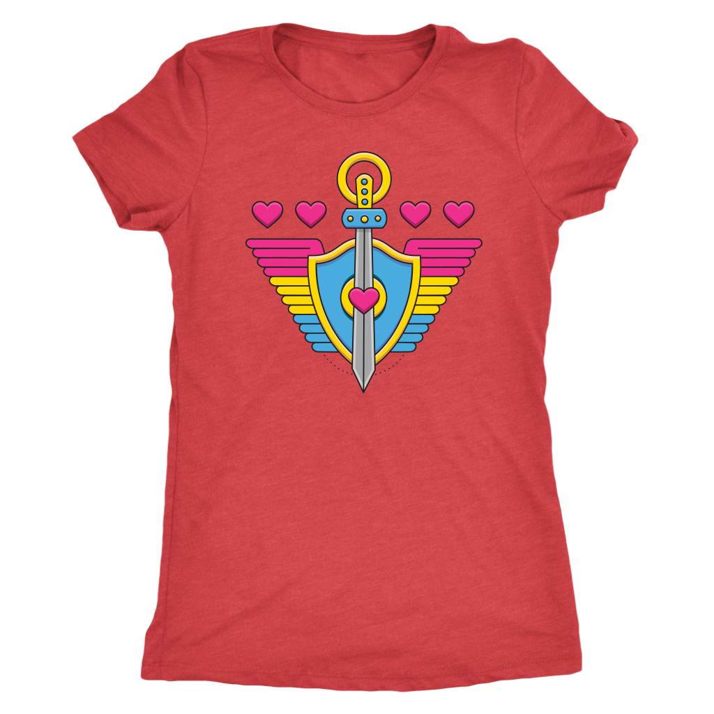 Pansexual Paladin (Badge Only) T-shirt  - Gemmed Firefly
