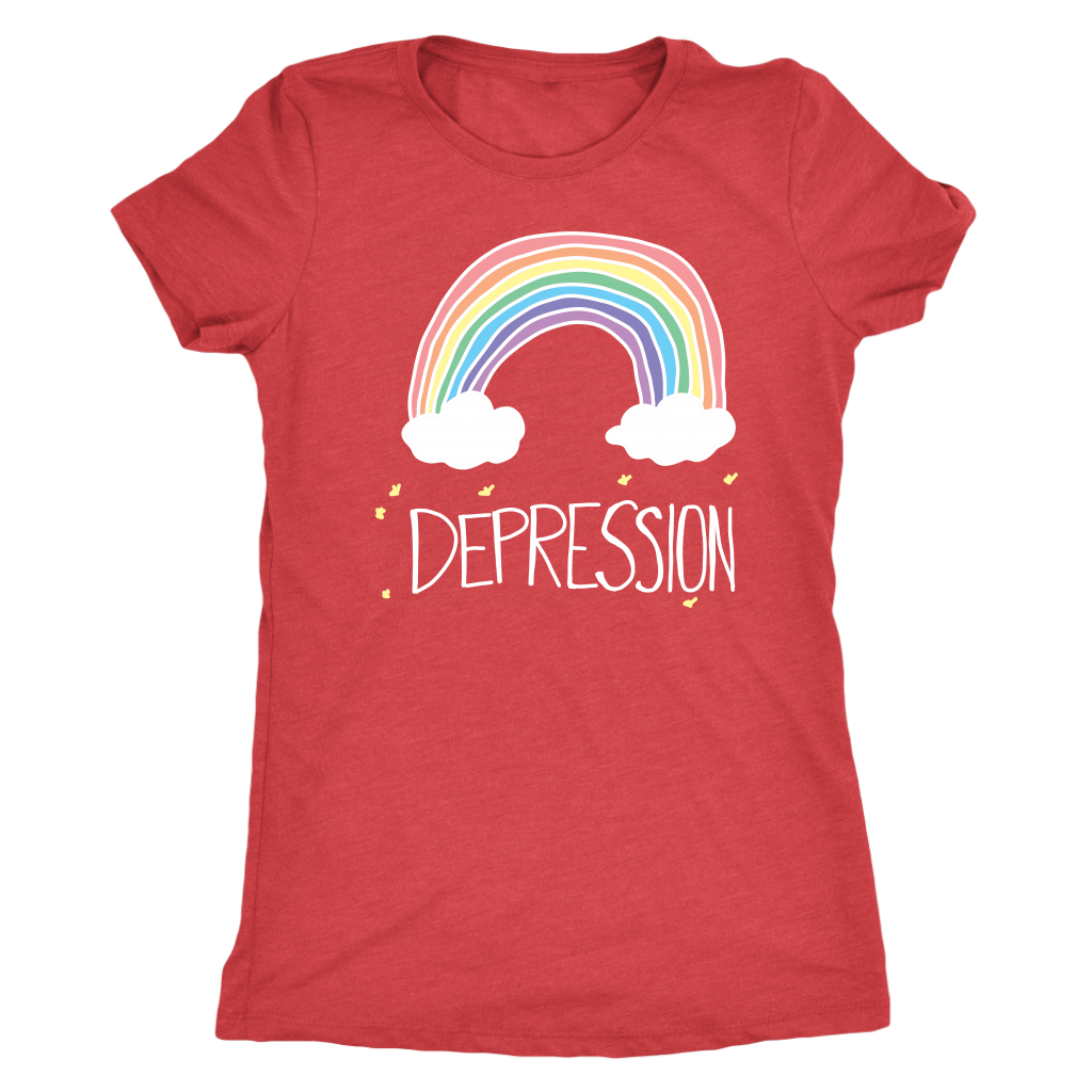 Depression Rainbow Shirt T-shirt  - Gemmed Firefly