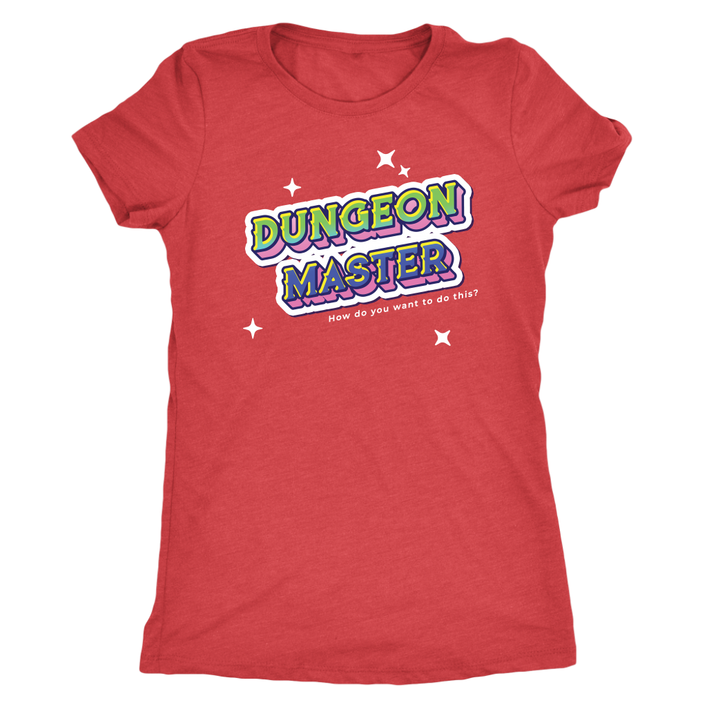Dungeon Master Retro Title T-shirt  - Gemmed Firefly