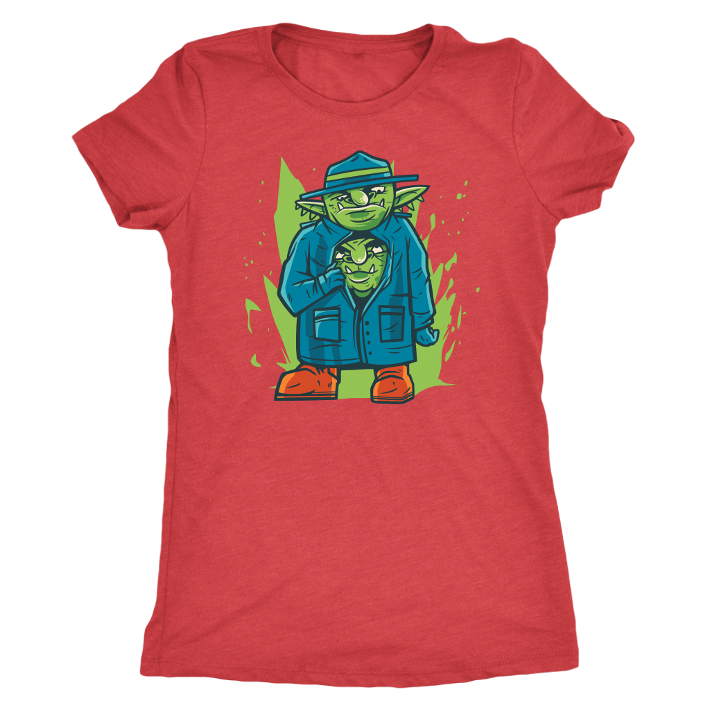 Two Goblins in a Trench Coat T-shirt  - Gemmed Firefly