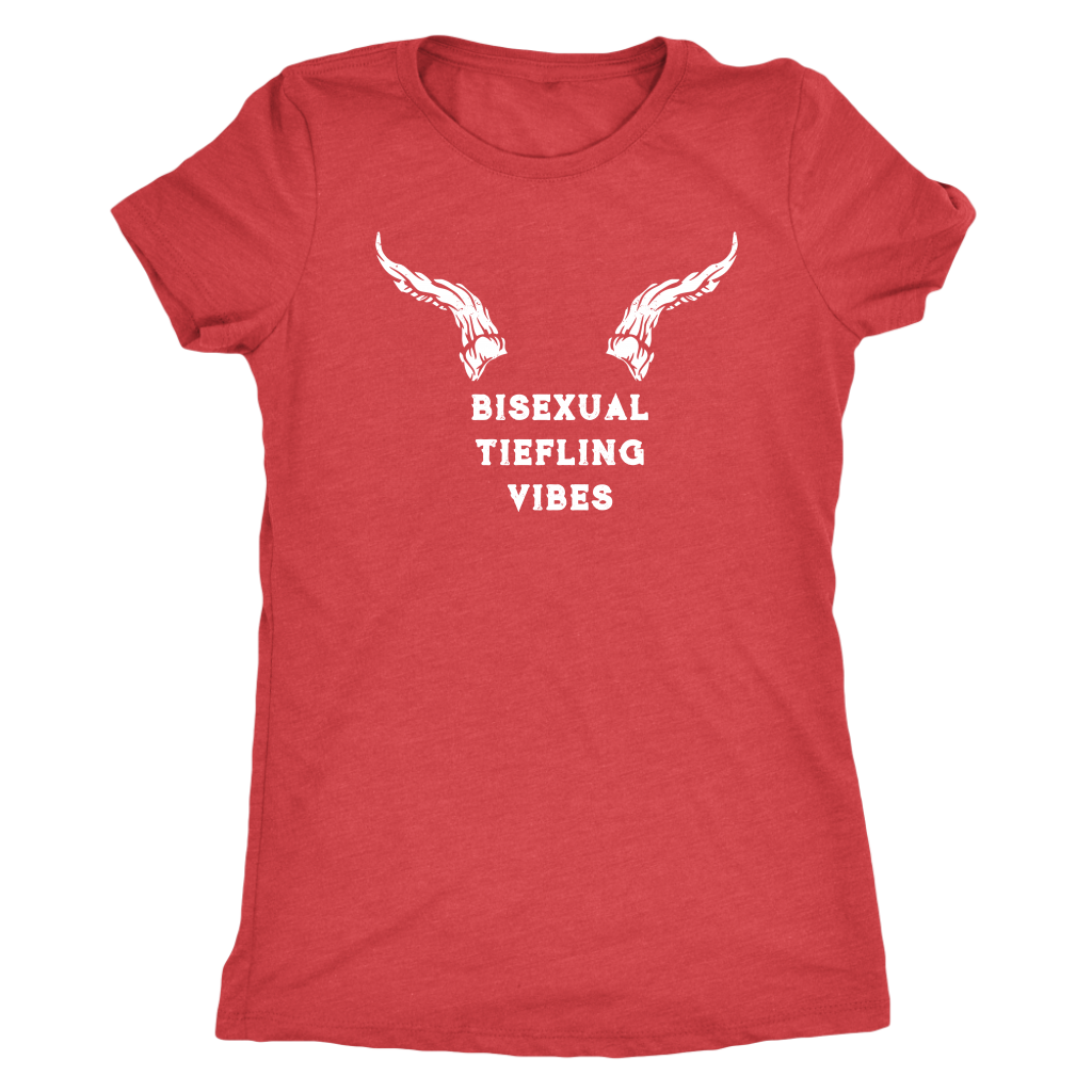 Bisexual Tiefling Vibes T-shirt  - Gemmed Firefly