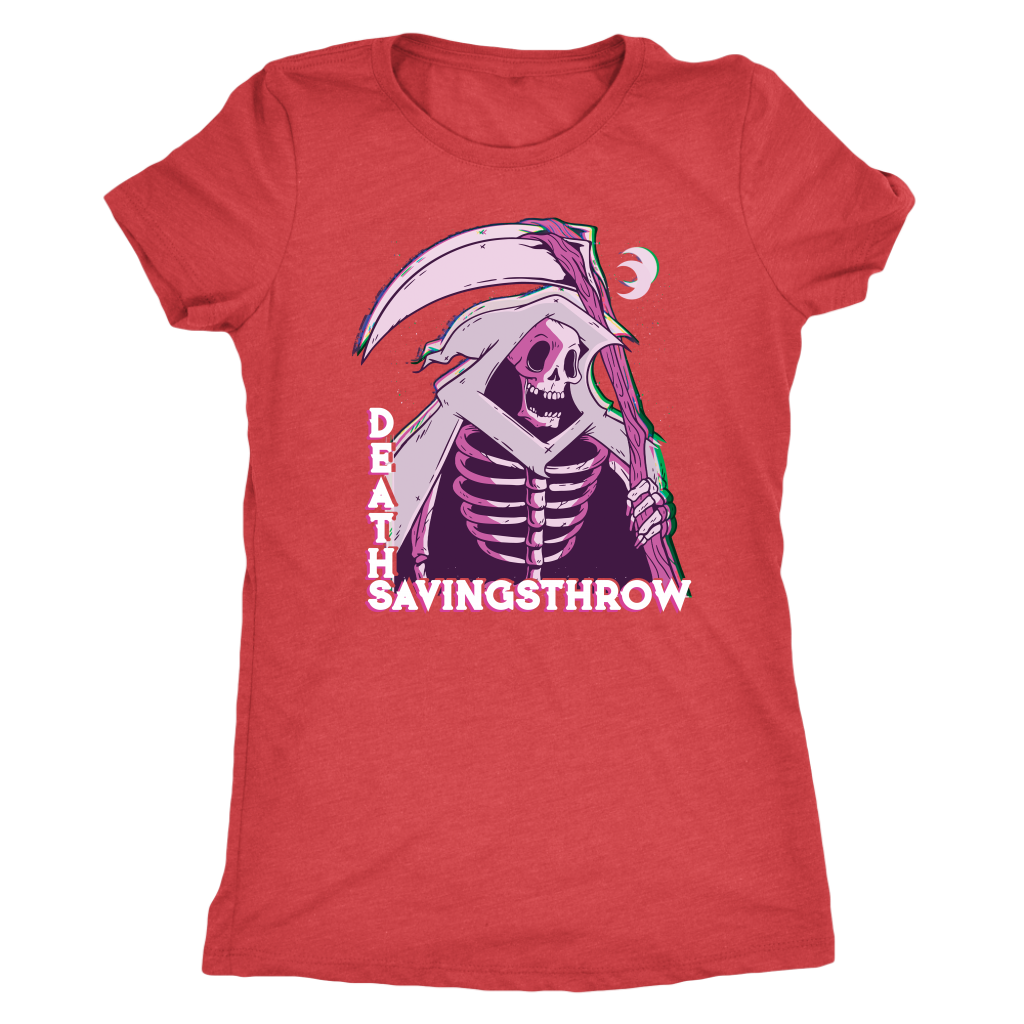 Death Save Glitch Reaper T-shirt  - Gemmed Firefly
