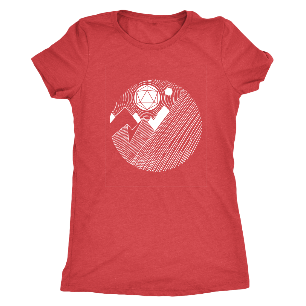 D20 Mountains Majesty T-shirt  - Gemmed Firefly