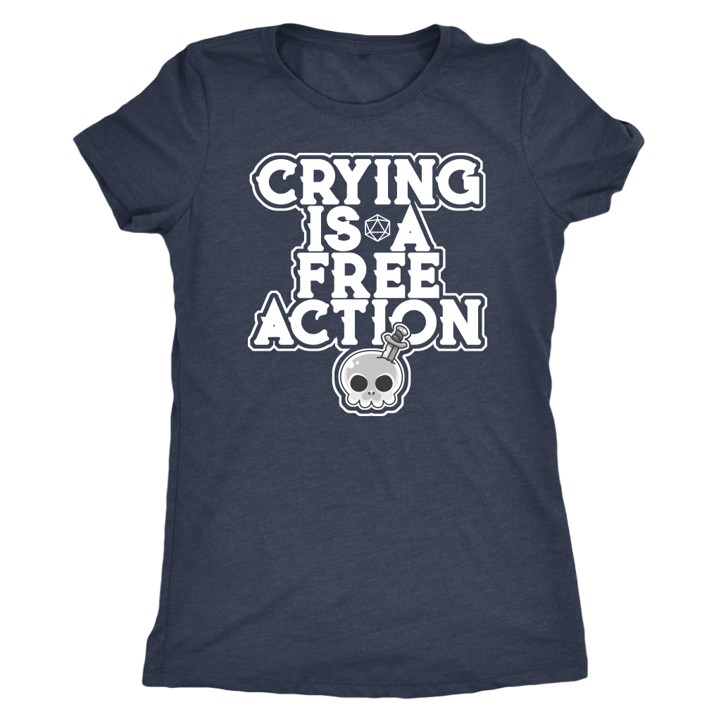Crying is a Free Action T-shirt  - Gemmed Firefly