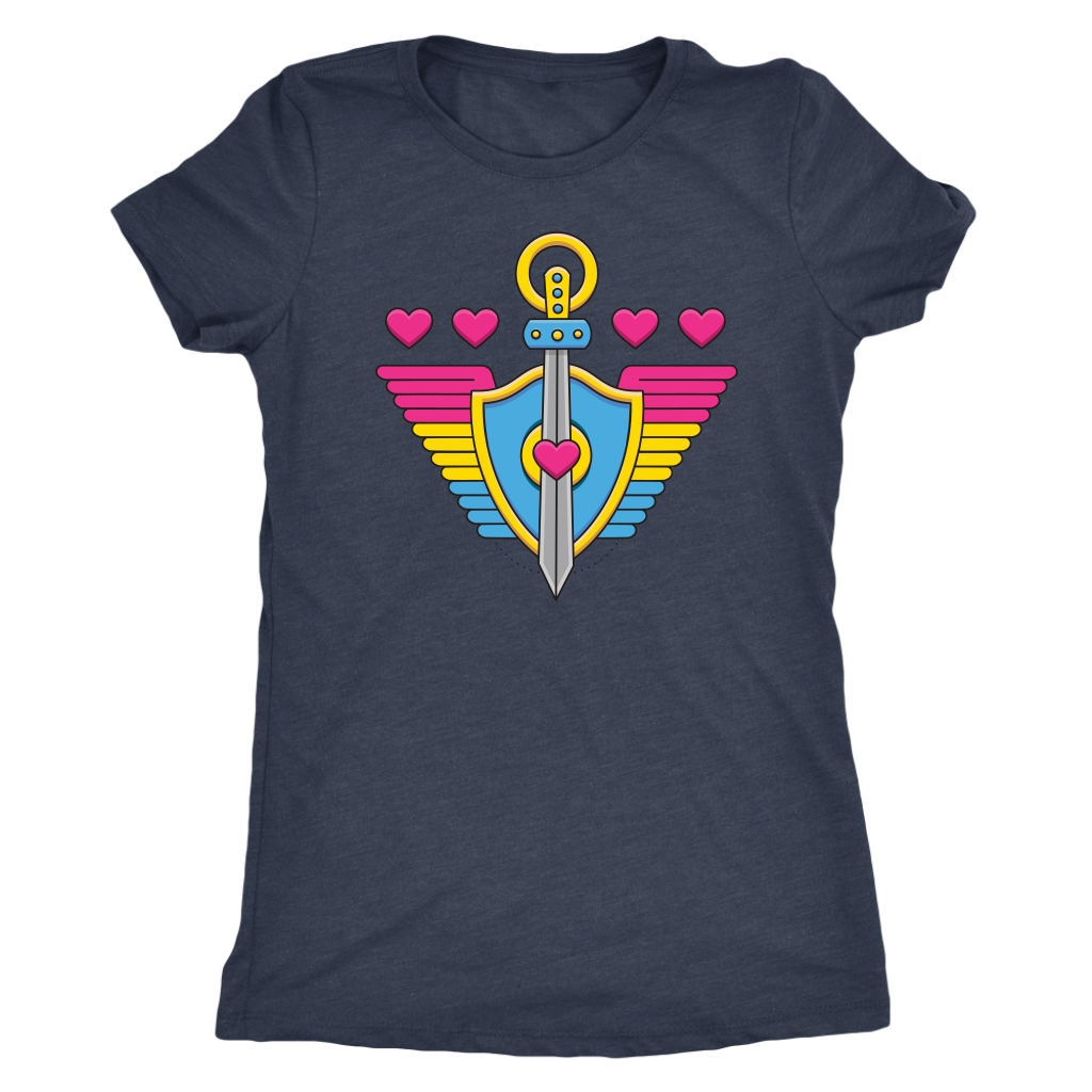 Pansexual Paladin (Badge Only) T-shirt  - Gemmed Firefly