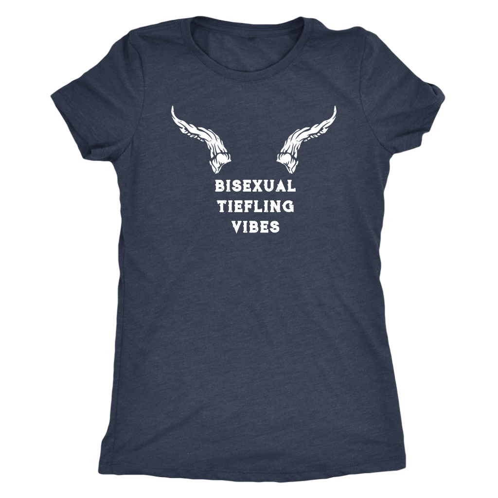 Bisexual Tiefling Vibes T-shirt  - Gemmed Firefly