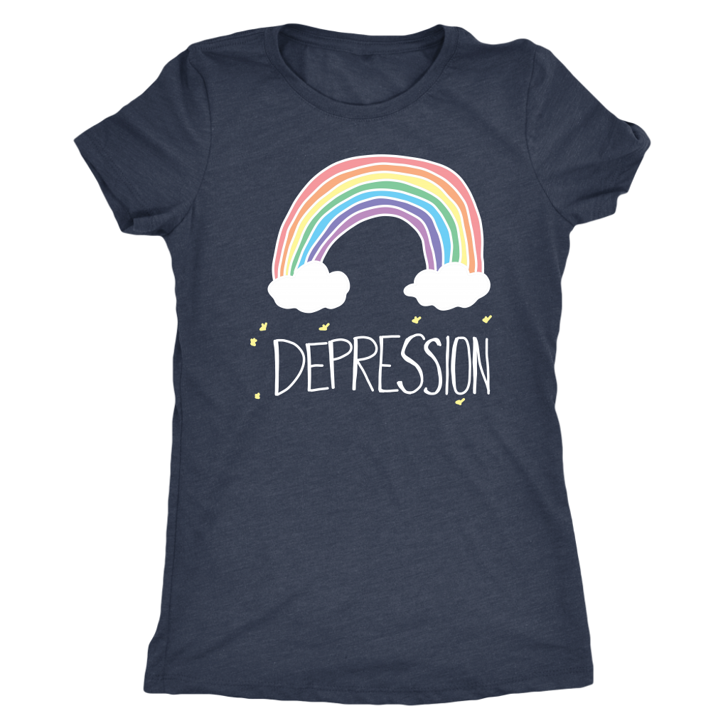 Depression Rainbow Shirt T-shirt  - Gemmed Firefly