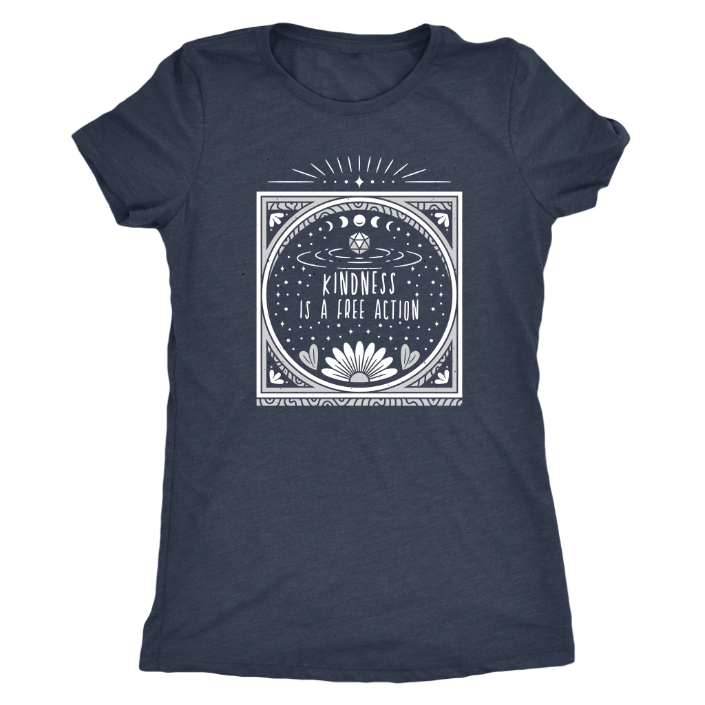 Kindness is a Free Action T-shirt  - Gemmed Firefly