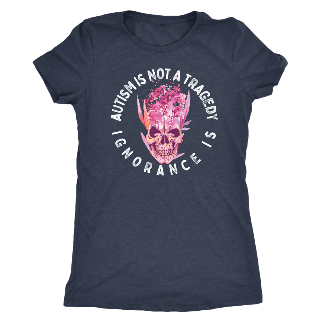 Autism is Not a Tragedy - Ignorance Is T-shirt  - Gemmed Firefly