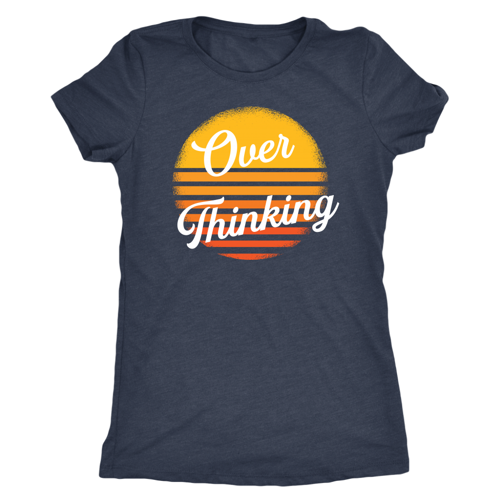 Overthinking Retro Sun T-shirt  - Gemmed Firefly