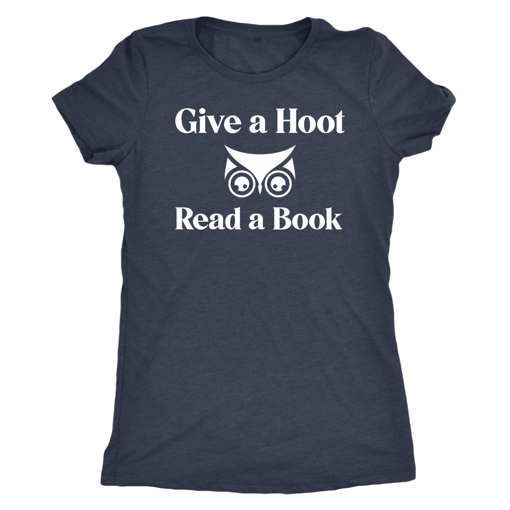 Give A Hoot Read A Book Shirt T-shirt  - Gemmed Firefly