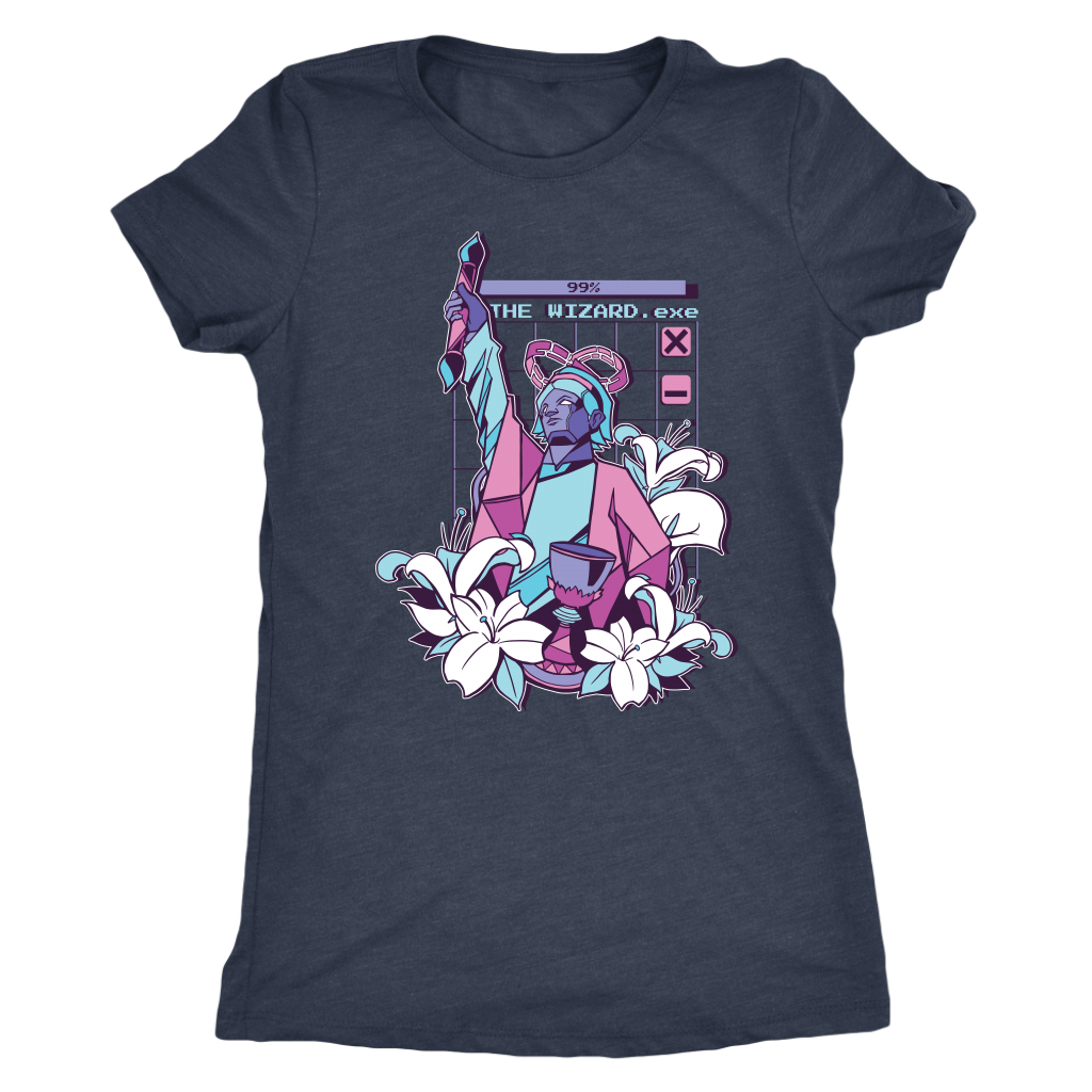 The Magician Tarot in Cyber Vapor T-shirt  - Gemmed Firefly