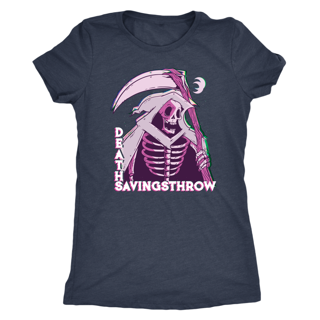 Death Save Glitch Reaper T-shirt  - Gemmed Firefly