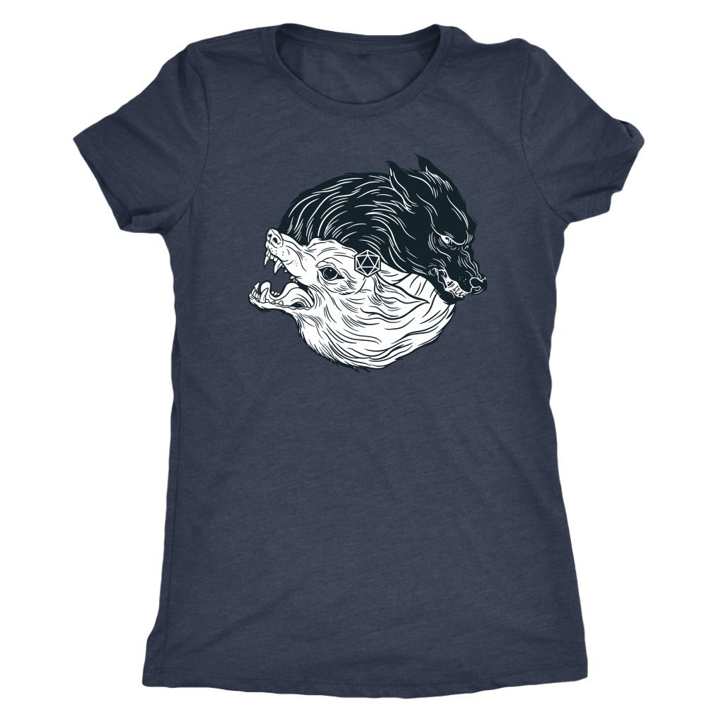 Two Wolves to Feed T-shirt  - Gemmed Firefly