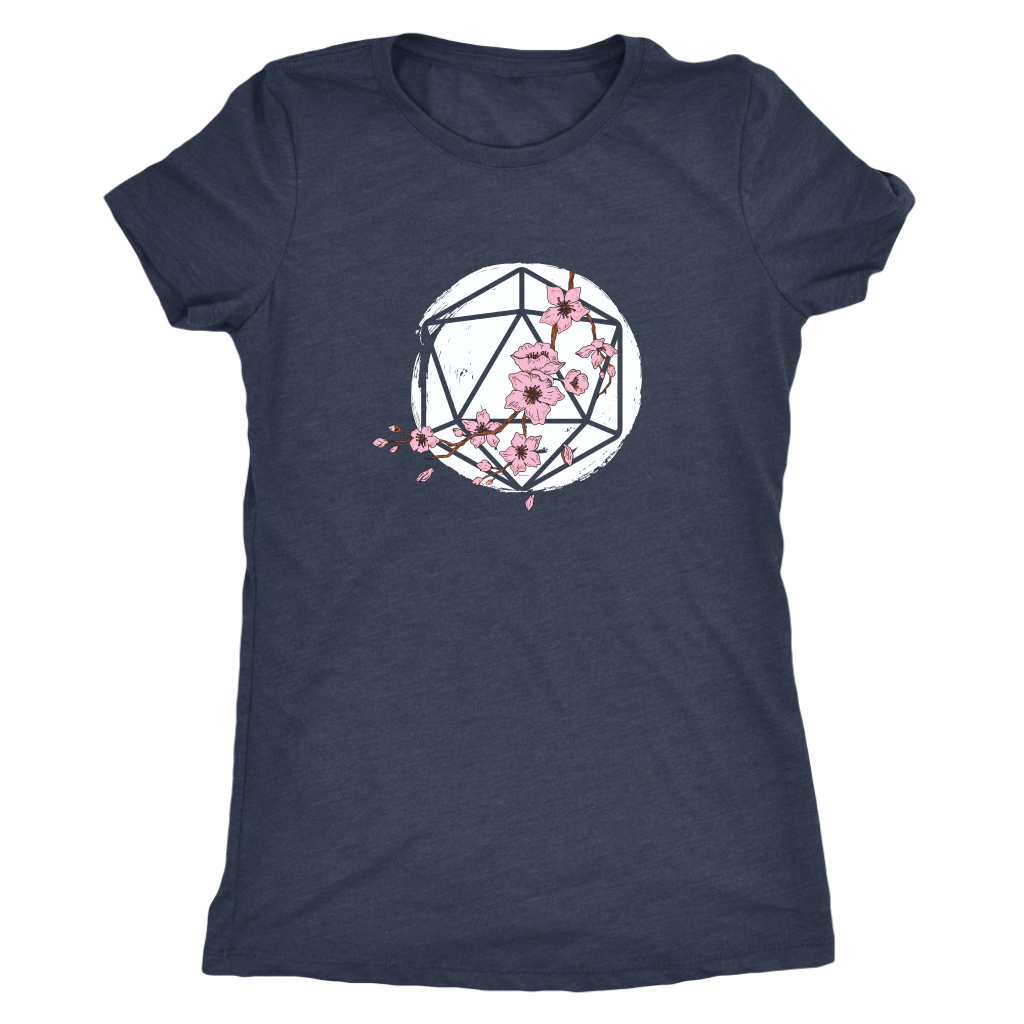 D20 Cherry Blossom T-shirt  - Gemmed Firefly