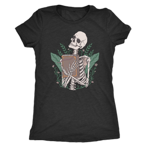 Libris Mortis - Skeleton with a Book Shirt T-shirt  - Gemmed Firefly