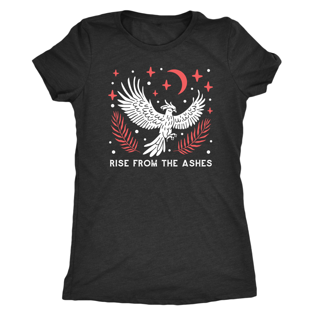 Rise from the Ashes Phoenix T-shirt  - Gemmed Firefly