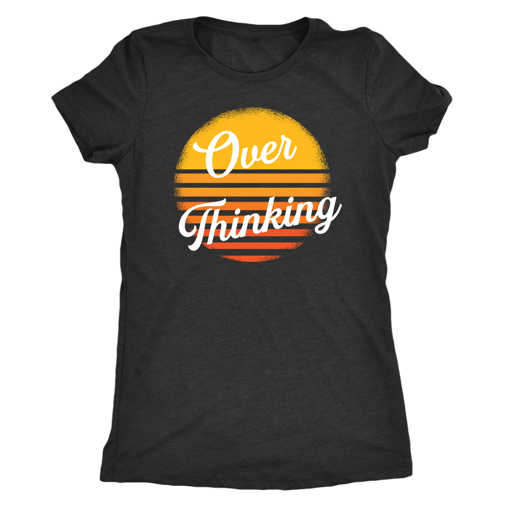 Overthinking Retro Sun T-shirt  - Gemmed Firefly