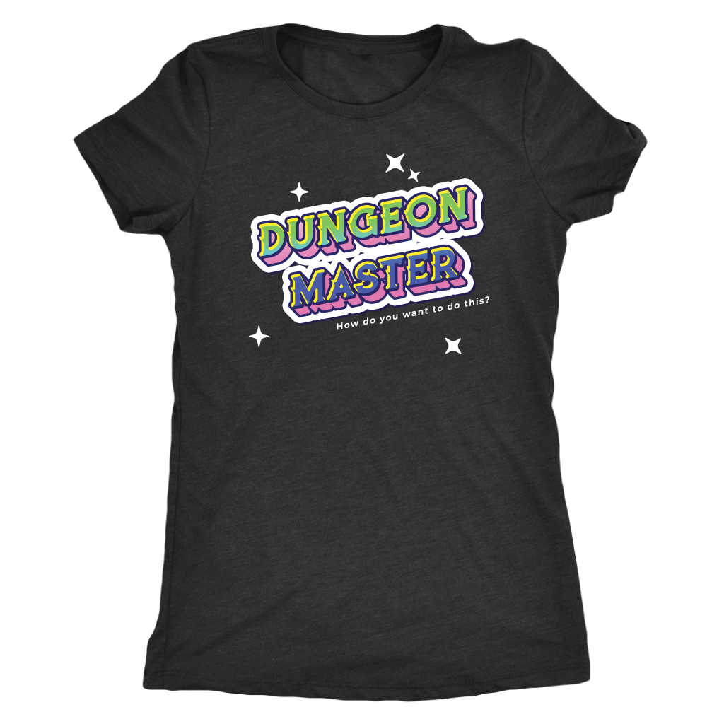Dungeon Master Retro Title T-shirt  - Gemmed Firefly