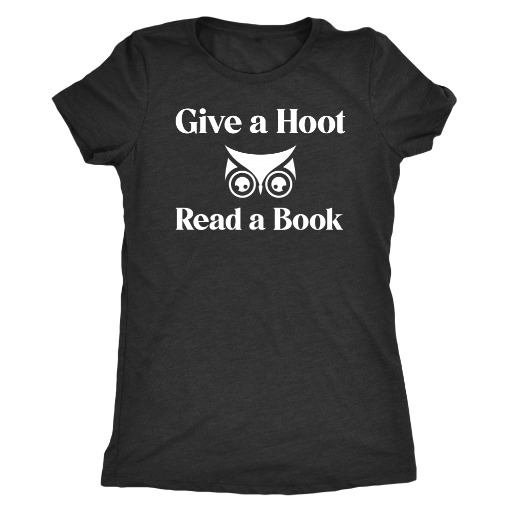 Give A Hoot Read A Book Shirt T-shirt  - Gemmed Firefly