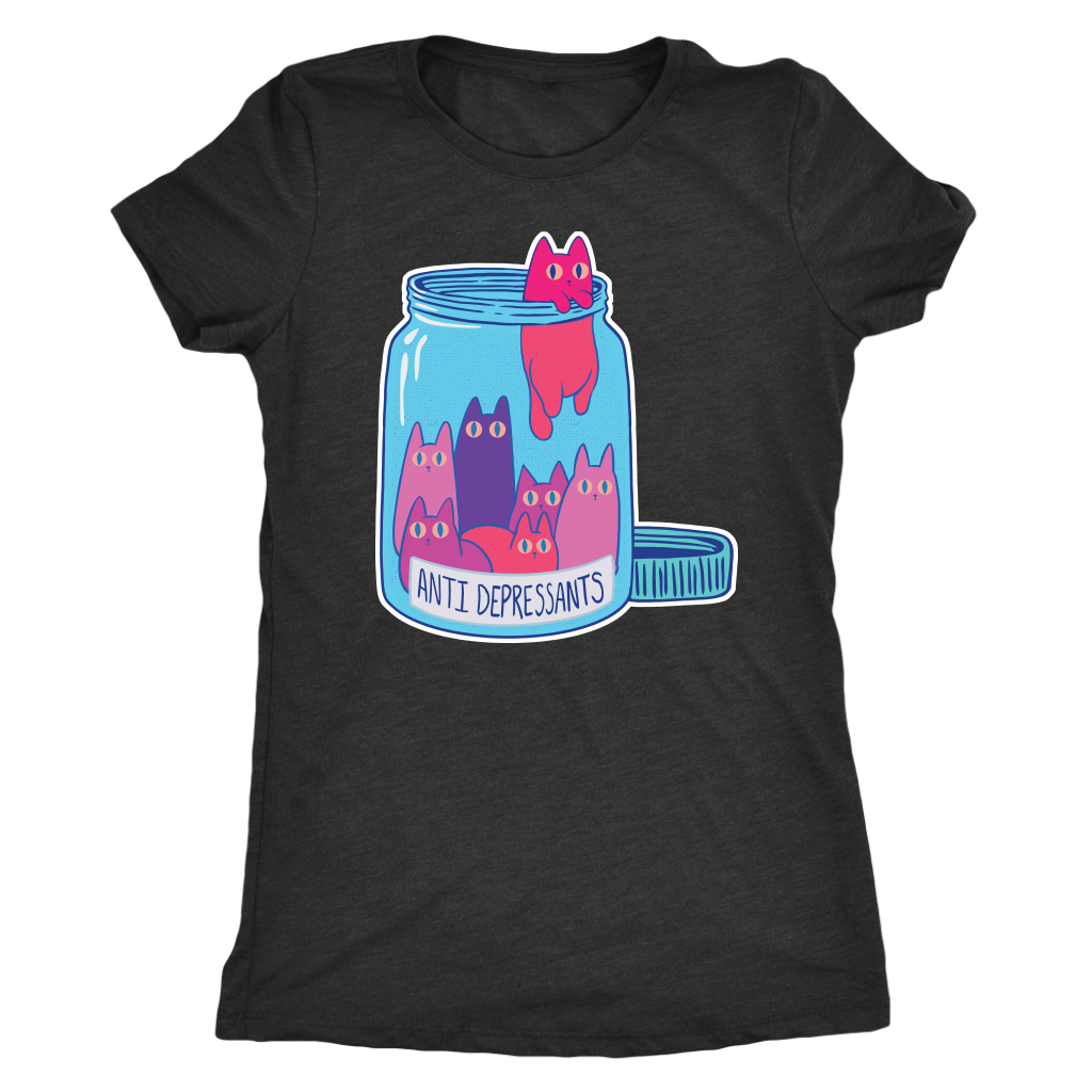 Anti-Depressants Bottle T-shirt  - Gemmed Firefly