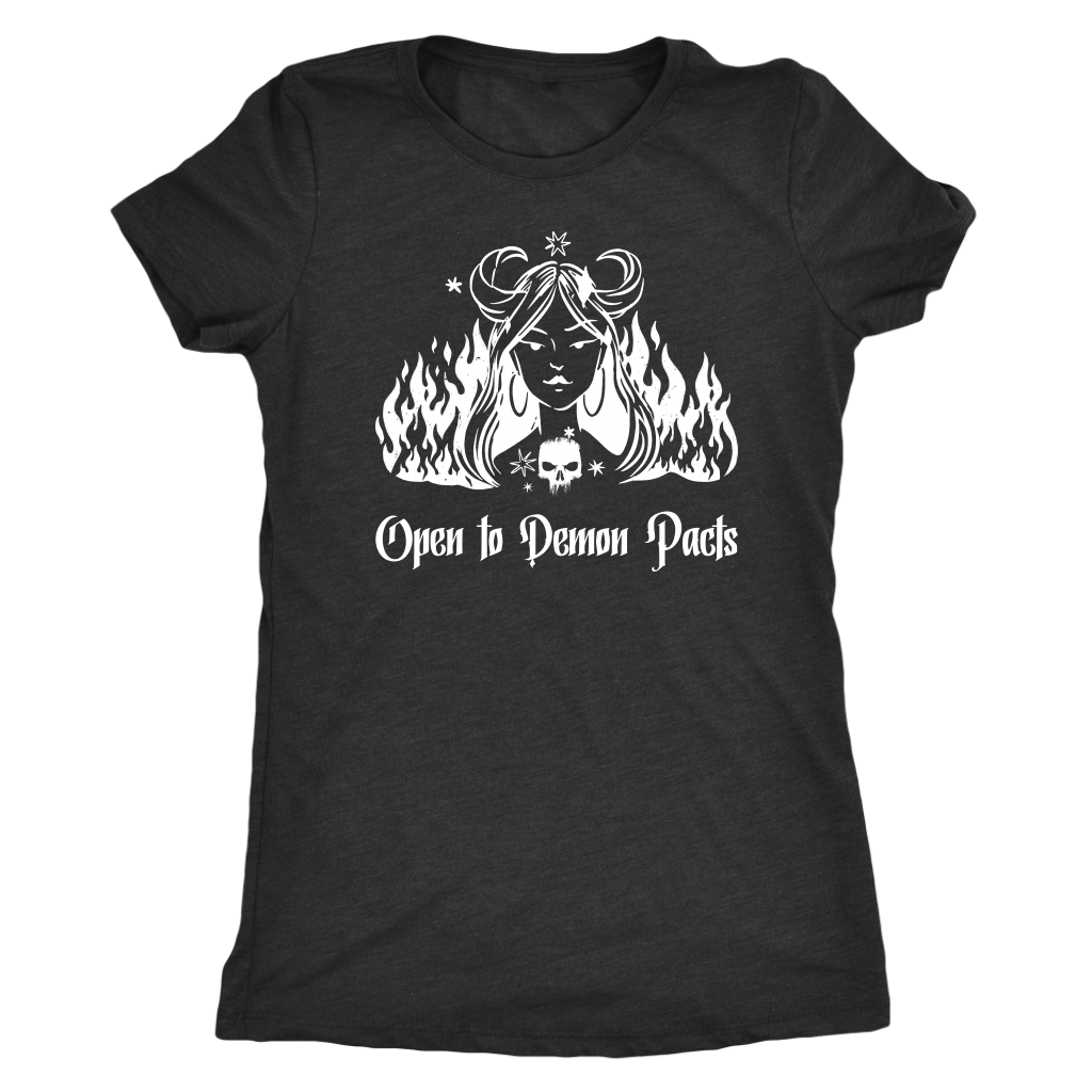 Open to Demon Pacts T-shirt  - Gemmed Firefly